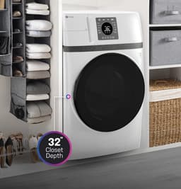 GE® Profile Energy Star 28" Wide 4.6 Cu. ft. Capacity UltraFast Combo with Ventless Inverter Heat Pump Technology Washer/Dryer in White - Thumbnail 2