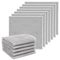 Topekada 20 PCS Wire Dishcloth, Multipurpose Wire Dishwashing Pads Wet and Dry, Kitchen Non Scratch Wire Dishcloth for Dishes, Sinks, Counters, Stove - Thumbnail 1