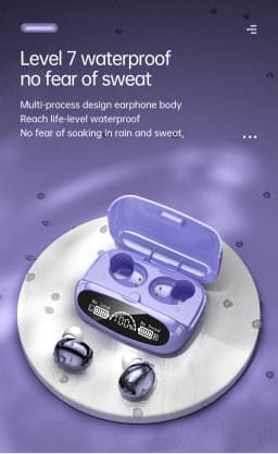 Cross border wireless M32 low latency bass sports dual ear mini sports earplugs tws Bluetooth 5.1 earphones - Thumbnail 6