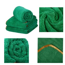 Carcarez Microfiber Cleaning Car Detailing Supplies Absorbent Wash Car Drying Towel 16 "x24" (Pack of 6) - Thumbnail 3