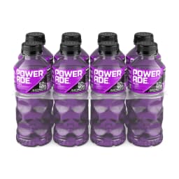 POWERADE Grape Electrolyte Sports Drink Bottles, 20 fl oz, 8 Pack - Thumbnail 1