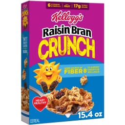 Kellogg's Raisin Bran Crunch Crunch Breakfast Cereal, Good Source of Fiber, 15.4 oz - Thumbnail 1
