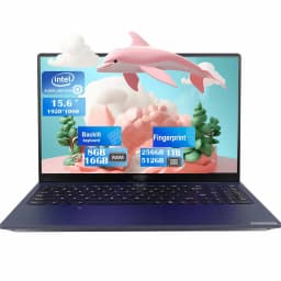 15.6 FHD Student Laptop Computer ,8GB RAM 512GB SSD, Backlit Keyboard, Fingerprint - Thumbnail 1