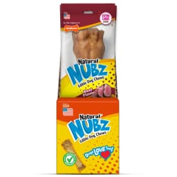 Nylabone Nubz Natural Dog Treats for Large Dogs, Beef Flavor Dog Bones, X-Large - 50+ lbs., 6.7 oz Pack, 1 Count - Thumbnail 8