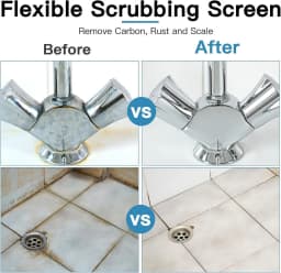Tutuviw 12Pcs Flexible Scrubbing Screen for Stain Calcium Deposits Scrubber Flexible Scouring Mesh Pad Abrasive Grit Cleaning Screen for Remove - Thumbnail 5