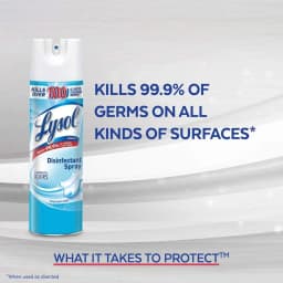 Lysol 19 oz. Crisp Linen Disinfectant Spray (12-Pack) - Thumbnail 2