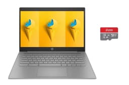 HP HD 14" Chromebook Laptop for Student and Business, 4GB RAM 96GB Storage(64GB eMMC + 5ave 32GB Flash Memory) - Thumbnail 1
