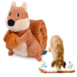 Pet Deluxe Crinkle Dog Toy Plush Toy Tug-of-War Squeaky Dog Toy Boredom Buster Toys with Snack Pockets Durable Enrichment Mentally Stimulating Toys - Thumbnail 7