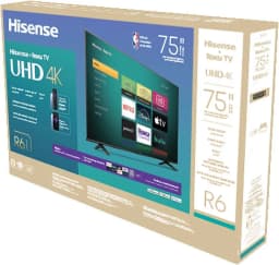 Hisense 75" Class 4K UHD LED LCD Roku Smart TV HDR R6 Series 75R6E4 - Thumbnail 30