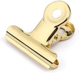‎SHBOTO Small Light Gold Metal Bulldog Hinge Clips, 30 Pcs, 22mm - Thumbnail 10