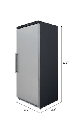 Hamilton Beach 19.2 Cu. ft. Commercial Refrigerator, 543 Liters All Fridge with Lockable Door, Stainless Steel - Thumbnail 7