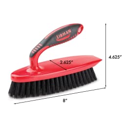 Libman Heavy Duty All Purpose Scrub Brush with Red Handle and Black Fibers - Thumbnail 7