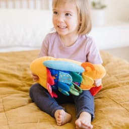 Melissa & Doug Flip Fish Soft Baby Toy Sensory Tummy Time Toys, Soft Fabric Toy For Babies, Infants - Thumbnail 7