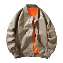 Maoxin Mens Jacket Men's Dashion Motorcycle Solid Color Zipper Pocket Leather Long Sleeved Hooded Jacketss for men Coffee 2XL - Thumbnail 1