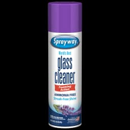 Sprayway Glass Cleaner Lavender Scent 19 oz Aerosol Spray - Streakless Shine - Thumbnail 1