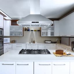 Cosmo 5 Piece Kitchen Appliance Package with 36" Freestanding Gas Range 36" Island Range Hood 24" Built-in Fully Integrated Dishwasher French Door - Thumbnail 6