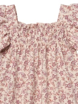 Modern Moments by Gerber Baby Girl Smocked Flutter Sleeve Dress and Diaper Cover, 2-Piece, Sizes 0/3 Months - 24 Months - Thumbnail 9
