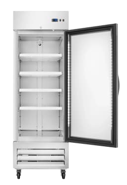 27 in. Commercial One Glass Door Convertible Reach-In Refrigerator/Freezer with 23 Cu. Ft. Capacity in Stainless Steel, ETL Listed (KM-RIC-1DGD) - Thumbnail 10