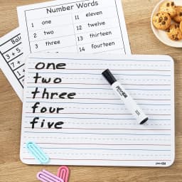 Pen+Gear Dry Erase Learning Board, 8.9" x 11.8", Whiteboard - Thumbnail 3