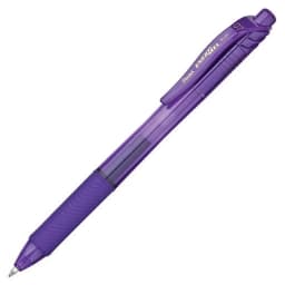 Pentel EnerGel-X Retractable Gel Pens Medium Pen Point - 0.7 mm Pen Point Size - Refillable - Retractable - Violet Gel-based Ink - Violet Barrel - Thumbnail 4