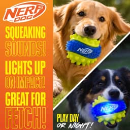 Nerf Dog Durable 3.2 in LED Spike Ball Toy for Dogs - Thumbnail 3