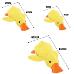 Mellow Dog Calming Duck, 2026 New Calming Duck Dog Toy, Calming Ducks Dog Toy, The Mellow Dogs Calming Pillow with Quacking Sound, Soft Stuffed Ducks - Thumbnail 2