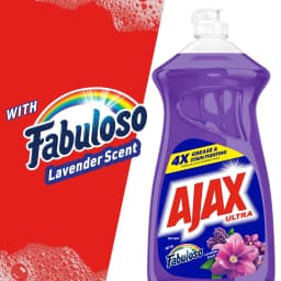 Ajax Ultra Liquid Dish Soap, Deep-Cleaning Action, Fabuloso Lavender Scent, 52 fl oz - Thumbnail 2