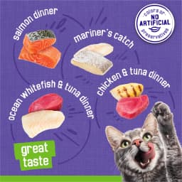 Purina Friskies Seafood & Chicken Pate Wet Cat Food Variety Pack, 5.5 oz Cans (40 Pack) - Thumbnail 5