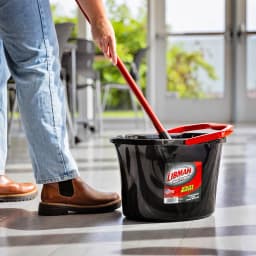 Libman High Power Utility Bucket 3.5 Gallon Black Polypropylene with Ergonomic Handle - Thumbnail 13
