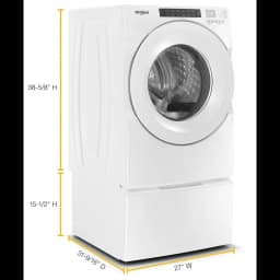 Whirlpool WFW560CHW 4.3 Cu. Ft. White Electric Front Load Washer - Thumbnail 5