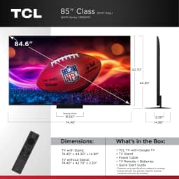 TCL 85" Class QM7K Series QD-Mini LED QLED 4K UHD Smart Google TV (NEW, 2025) - 144Hz, Local Dimming - Thumbnail 2