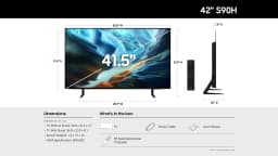 Samsung 42” Class S90H Series OLED 4K UHD Samsung Vision AI Smart Tizen TV 2026 - QN42S90HAEXZA - Thumbnail 10