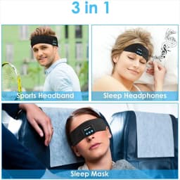 KNACK- Waterproof Bluetooth 5.0 Earbuds Sleep Wireless Headphones Headband Headsets Usa - Thumbnail 3