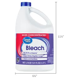Great Value Concentrated Liquid Bleach, 121 fl oz - Thumbnail 6