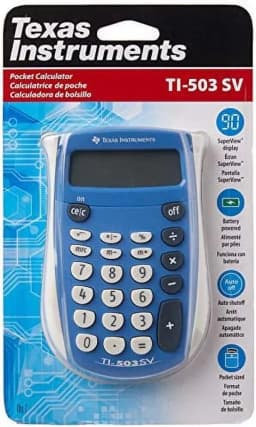 Texas Instruments TI-503 SV Standard Function Calculator, Black - Thumbnail 2
