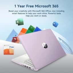 HP 14" N150 Laptop, Intel Quad-Core, 16GB RAM, 384GB Storage (128GB eMMC + 256GB SD) - Thumbnail 6
