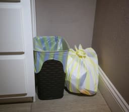 Hero Scent Stripes 4-Gallon, Lemon Scented, Small Flap Tie Trash Bags, 40 Count - Thumbnail 5