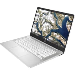 HP Chromebook 14A-NA0060NR 14" 4GB 32GB eMMC Celeron® N4020 1.1GHz ChromeOS, Ceramic White - Thumbnail 2