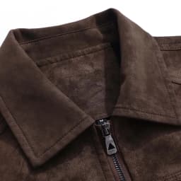 Gamivast Mens Faux Leather Jacket Vintage Turn Down Collar Casual Motorcycle Coat Zip up Moto Biker Outerwear Fall Winter Windproof Top - Thumbnail 6