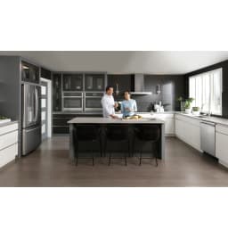 Ge Profile Pye22k 36" Wide 22.2 Cu. Ft. Counter Depth French Door Refrigerator - Stainless - Thumbnail 3