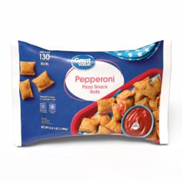 Great Value Pepperoni Pizza Snack Rolls, 65 oz, 130 Count (Frozen) - Thumbnail 1