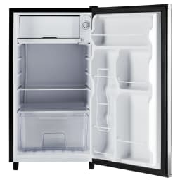 edx 3.2 cu. ft. Single Door Mini Refrigerator, 17.7" Width, with Separate Freezer, Silver - Thumbnail 2