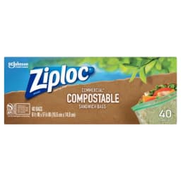 Ziploc® Compostable Sandwich Bags, Food Storage Zipper Bags, 40 Count - Thumbnail 8