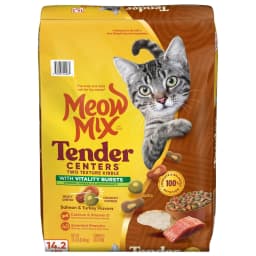 Meow Mix Tender Centers Vitality Bursts, Salmon & Turkey Flavor, Dry Cat Food, 14.2 lb. Bag - Thumbnail 8
