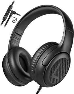 RHEA- Kids Headphones Wired Toddler Headphones With Microphone, Over-Ear Headphones, 8 - Thumbnail 1