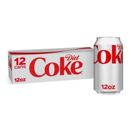 Diet Coke Soda Fridge Pack Cans, 12 fl oz, 12 Pack - Thumbnail 1