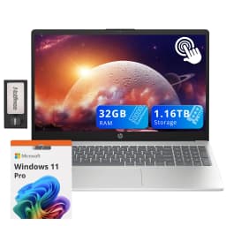 HP Pavilion 15.6" HD Touchscreen Laptop, Intel i3-1215U, 32GB RAM, 1.16TB Storage(1TB SSD + 160GB Docking Station Set) - Thumbnail 1