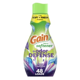 Gain Odor Defense Liquid Fabric Softener, Freshness + Odor Protection, Super Fresh Blast Scent, 35 fl oz, 48 Loads - Thumbnail 1