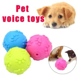 BETTERLIFE Chew Toys For Dogs Indestructible Rubber Squeaker Ball New Squeaky J0 Sound E4H7 - Thumbnail 7