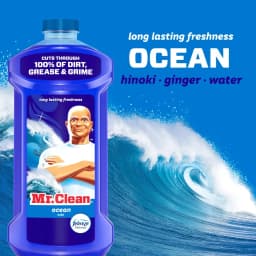 Mr. Clean All Purpose Cleaner, Cleaning Liquid, Ocean, 41 fl oz - Thumbnail 4